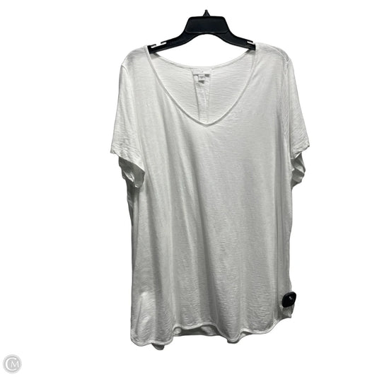 Top Short Sleeve By J. Jill In White, Size: 2x