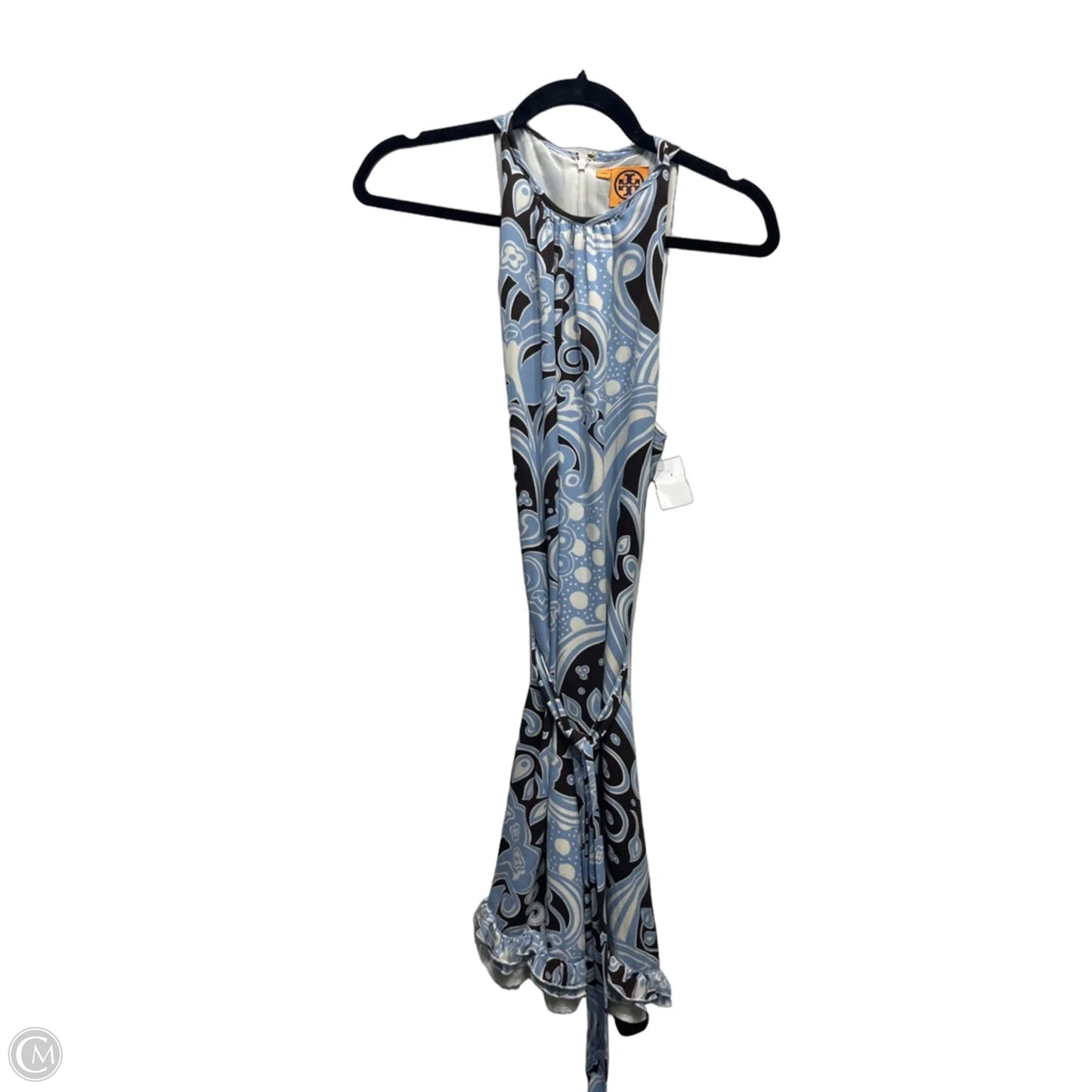 Dress Designer By Tory Burch In Blue & Brown, Size: 6