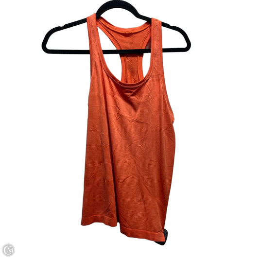 Athletic Tank Top By Lululemon In Orange, Size: M