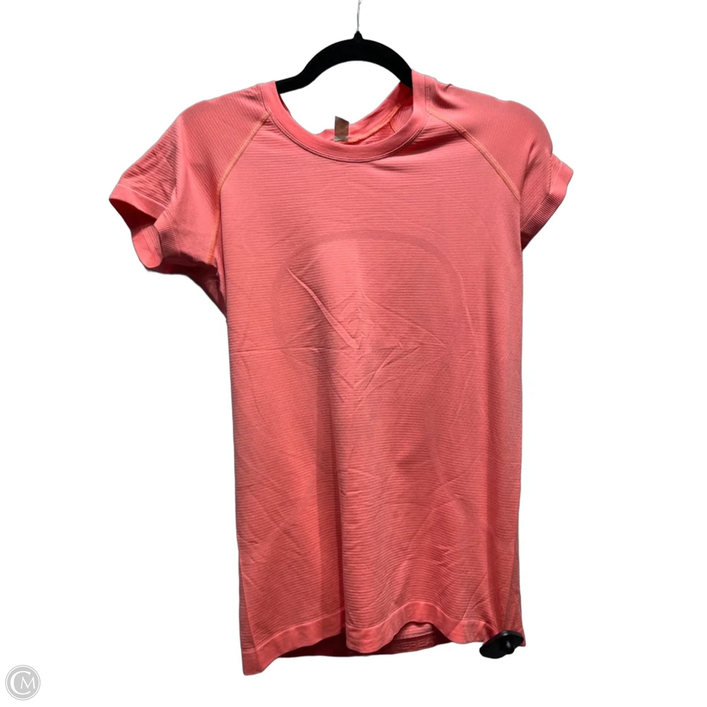 Athletic Top Short Sleeve By Lululemon In Pink, Size: M