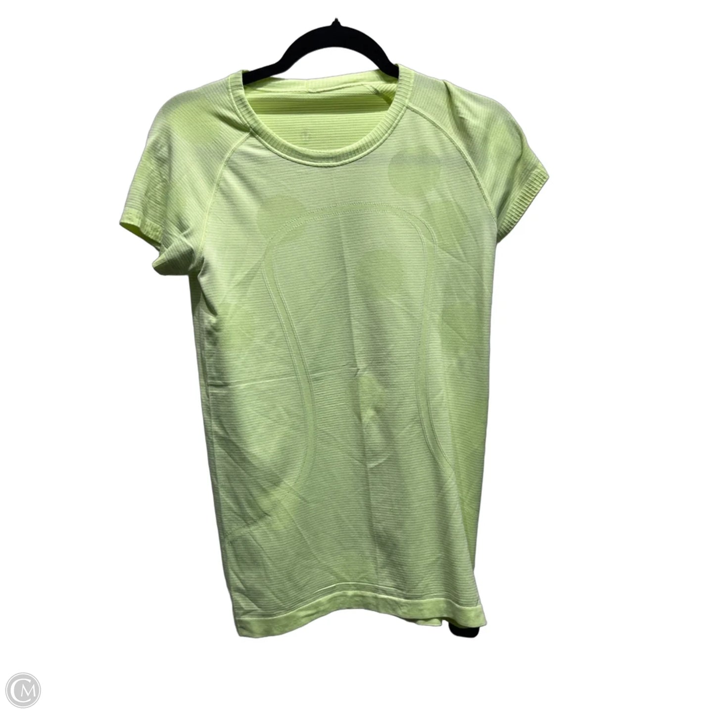 Athletic Top Short Sleeve By Lululemon In Yellow, Size: M