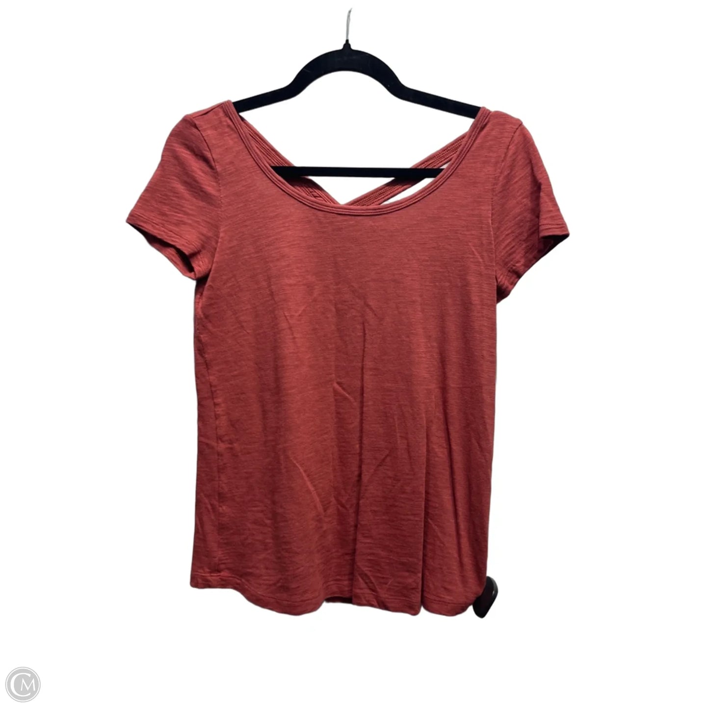 Top Short Sleeve By White House Black Market In Orange, Size: Xxs