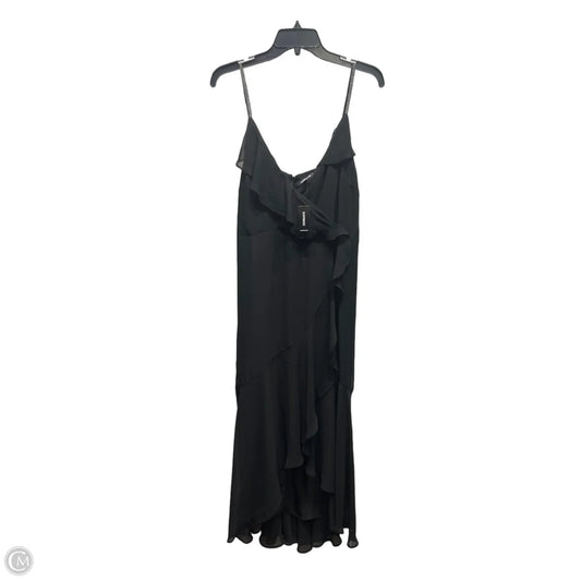 Dress Party Long By Express In Black, Size: L