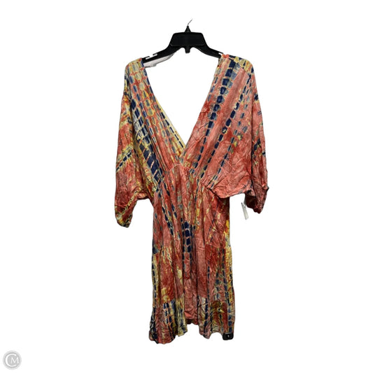 Dress Casual Short By Umgee In Orange & Yellow, Size: Xl