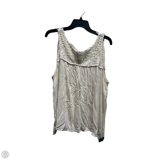 Top Sleeveless By Torrid In Cream, Size: 12