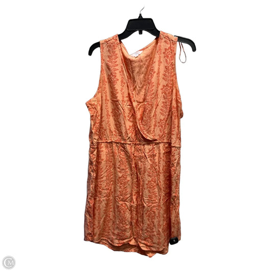 Dress Casual Short By Time And Tru In Orange, Size: Xxl
