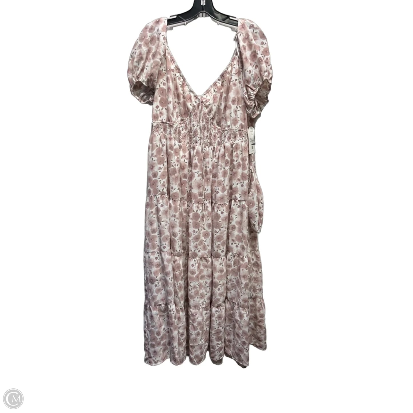 Dress Casual Midi By Arula In Purple & White, Size: Xl