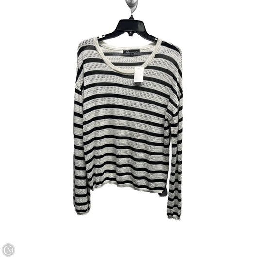 Top Long Sleeve By LORAMENDI In Black & White, Size: L