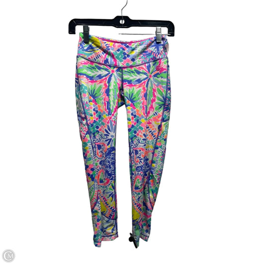 Pants Designer By Lilly Pulitzer In Green & Pink, Size: Xs