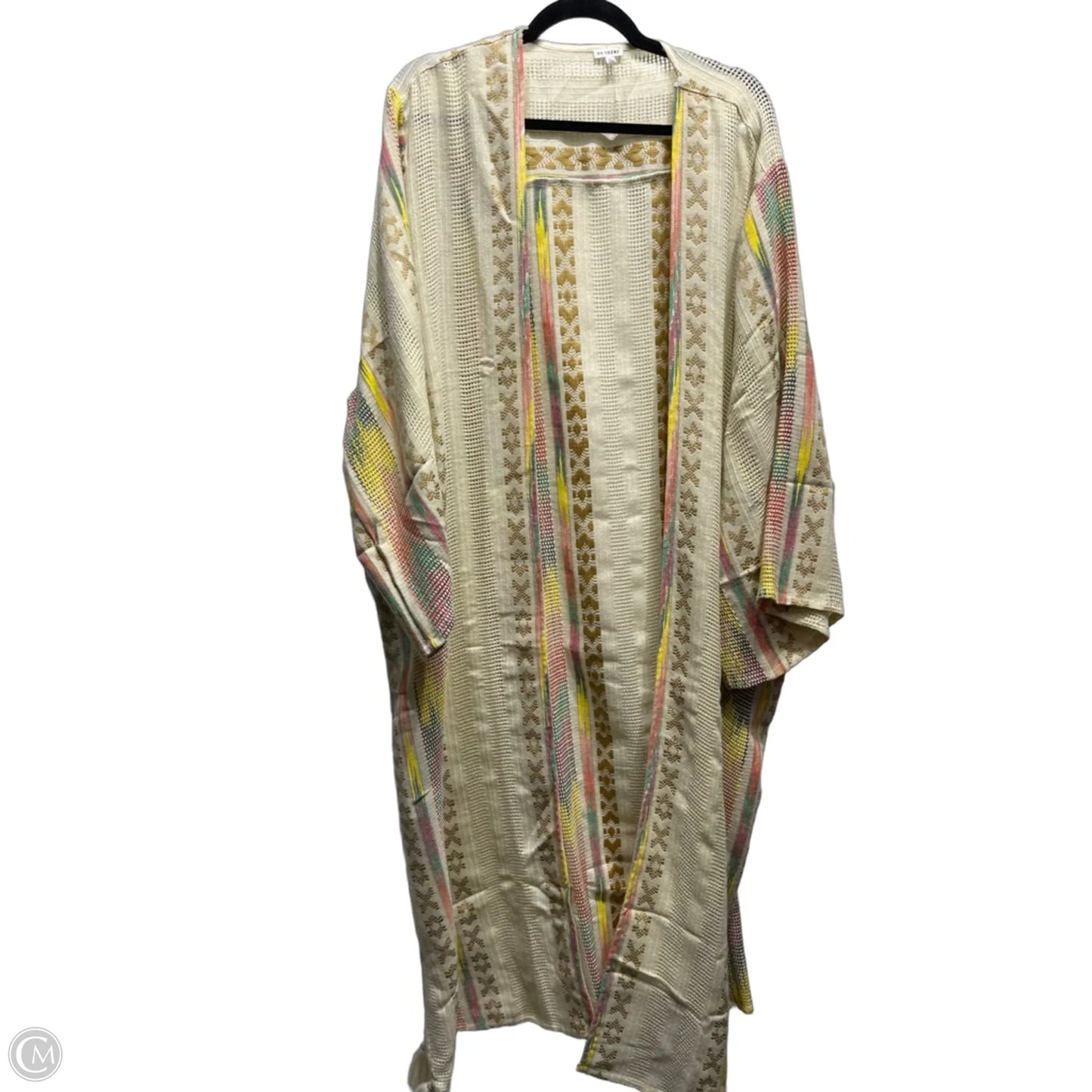 Cardigan By En Creme In Cream & Orange, Size: L