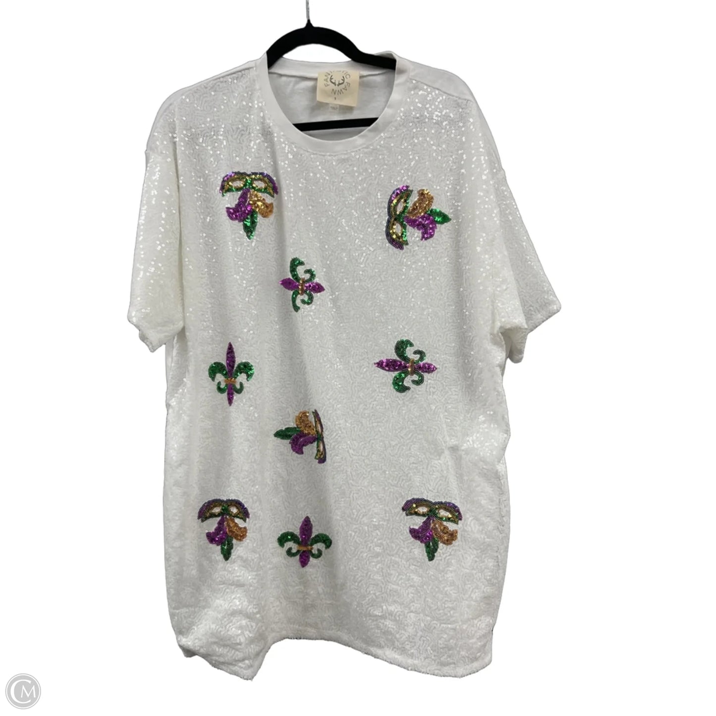 Top Short Sleeve By Fantastic Fawn In White, Size: S