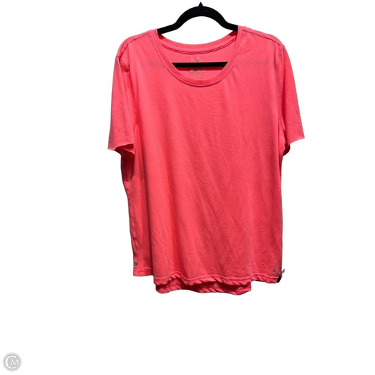 Top Short Sleeve Basic By Danskin In Pink, Size: Xxl