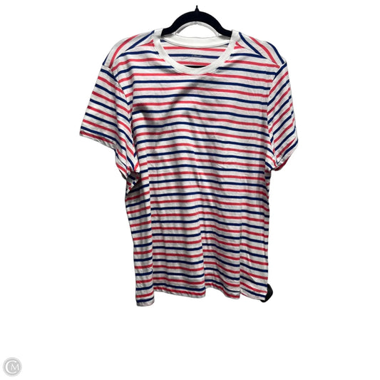 Top Short Sleeve By Universal Thread In Blue & Red & White, Size: Xxl