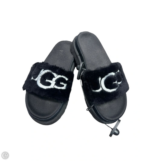 Sandals Designer By Ugg In Black & White, Size: 7