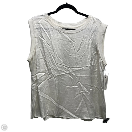 Top Short Sleeve By Liverpool In Cream, Size: L