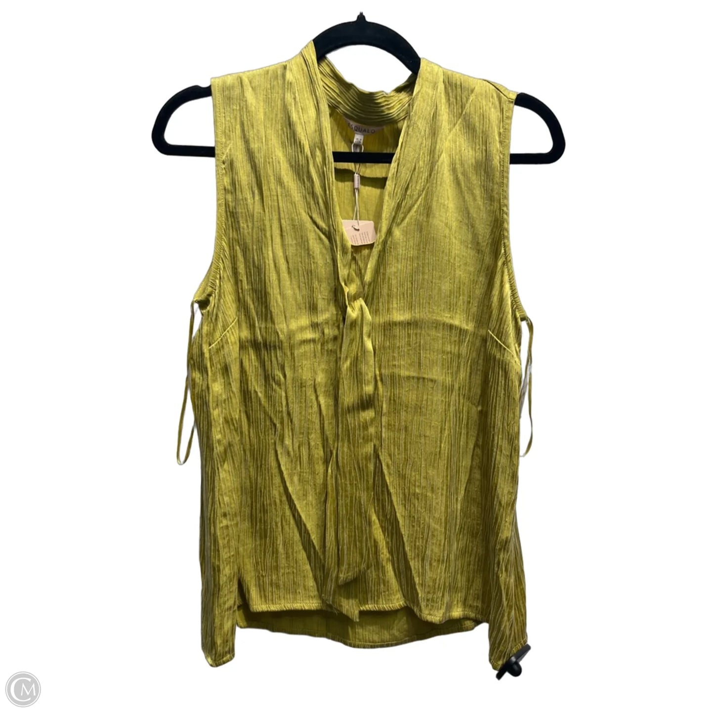 Blouse Sleeveless By Cmc In Green, Size: 6