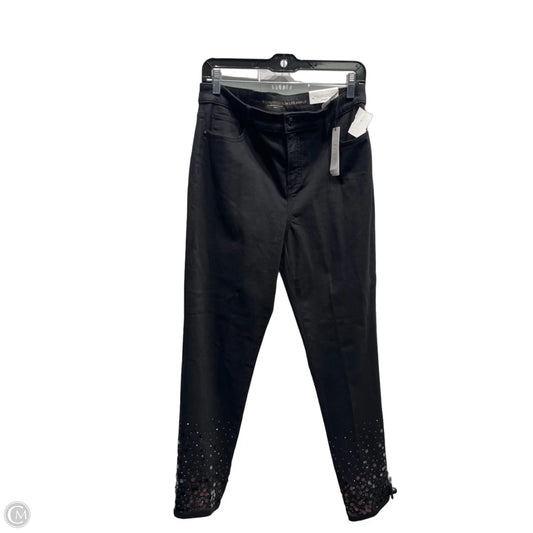 Jeans Boyfriend By Chicos In Black Denim, Size: 10