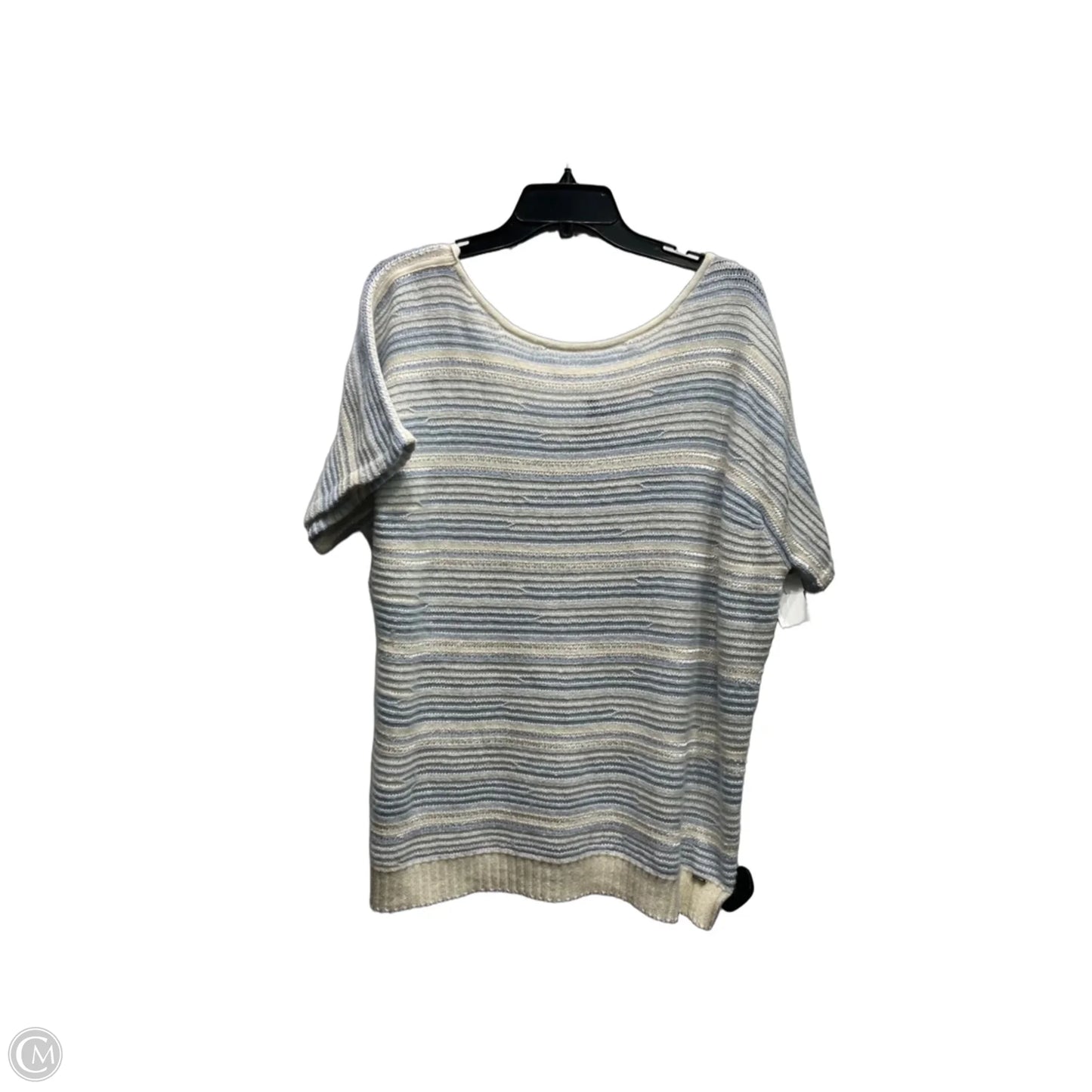Sweater By St. John In Blue & Tan, Size: M