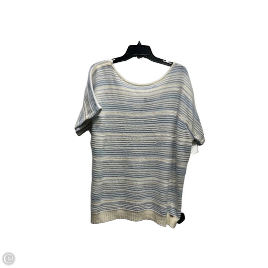 Sweater By St. John In Blue & Tan, Size: M