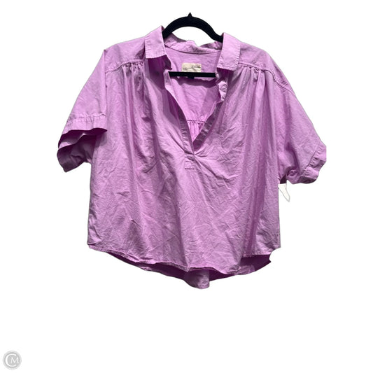 Top Short Sleeve By Universal Thread In Purple, Size: Xxl