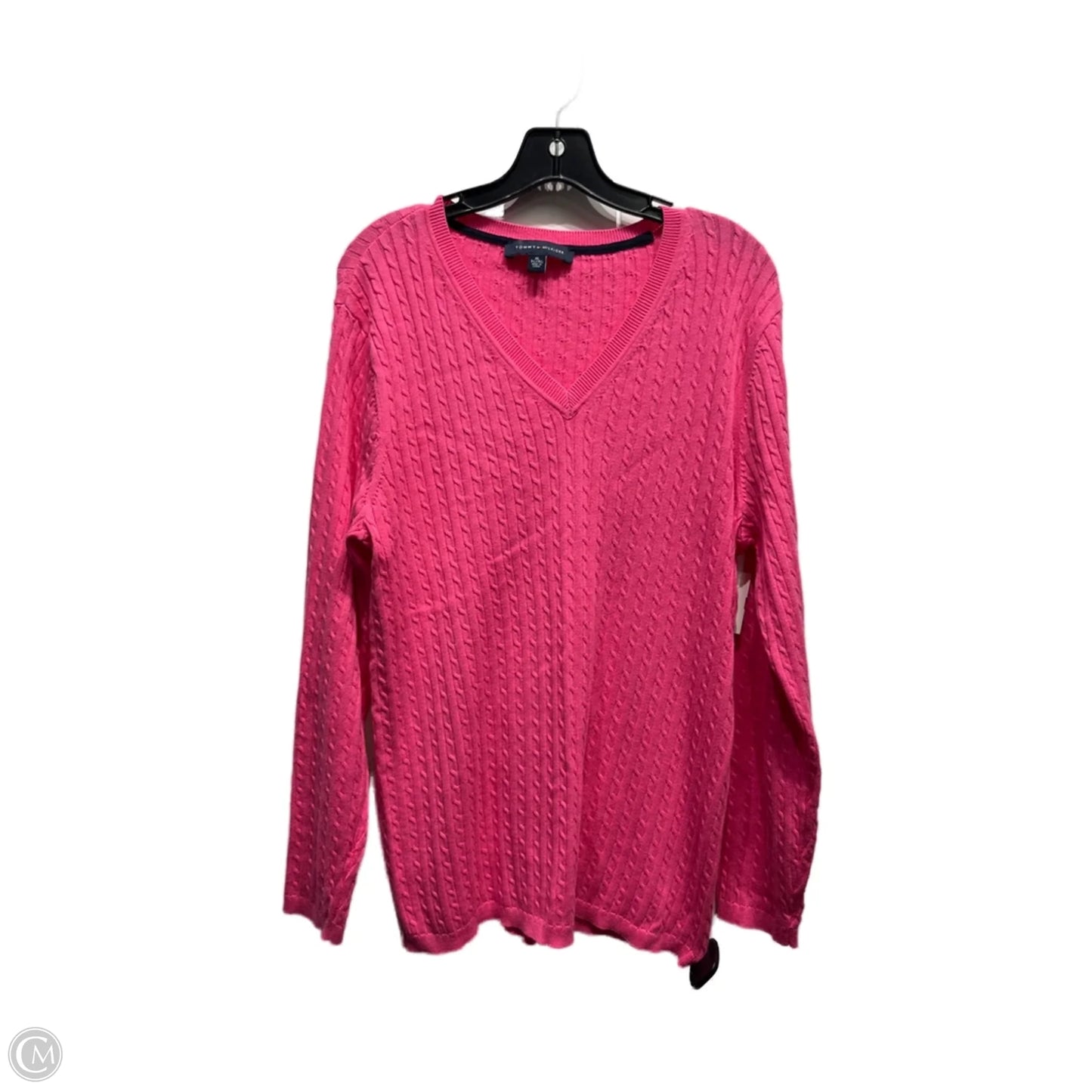 Sweater By Tommy Hilfiger In Pink, Size: Xl