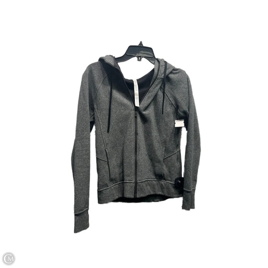 Athletic Jacket By Lululemon In Grey, Size: 4