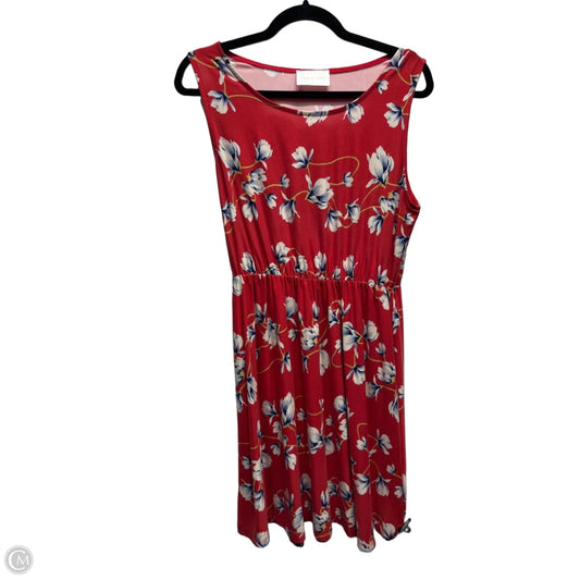 Dress Casual Short By fRENCH gREY  In Blue & Red & White, Size: L