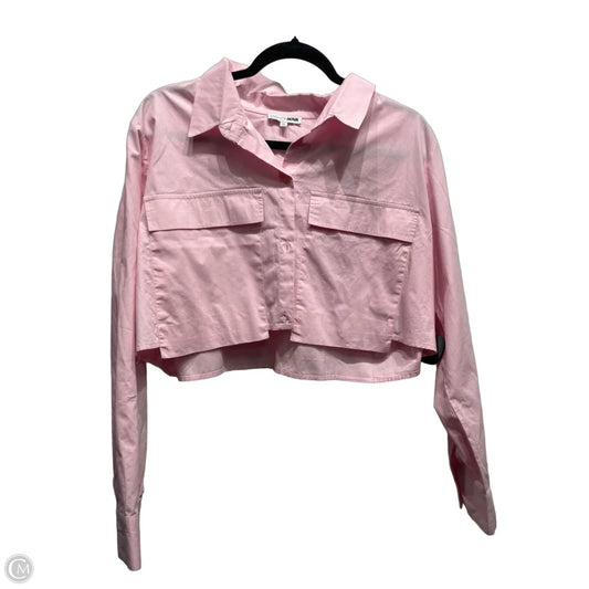 Top Long Sleeve By Fashion Nova In Pink, Size: 1x