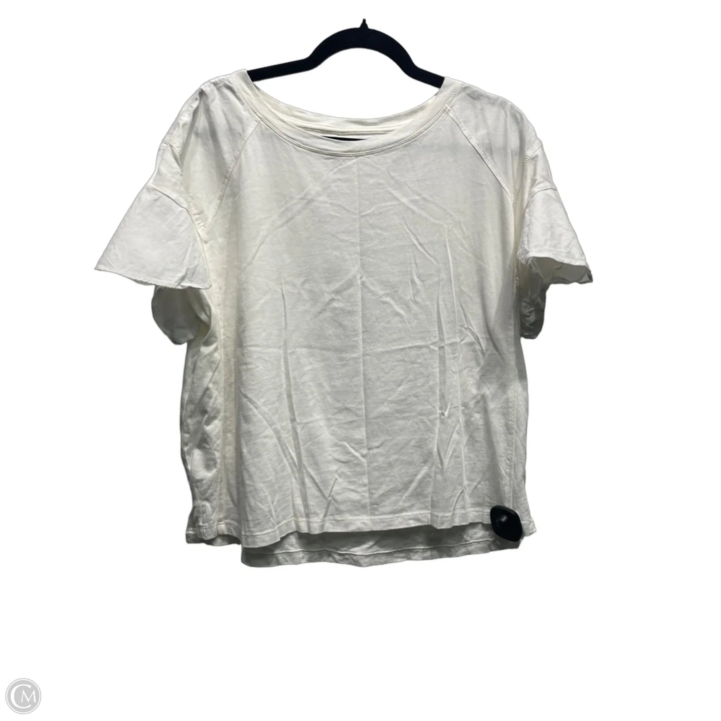 Top Short Sleeve Basic By Anthropologie In White, Size: S