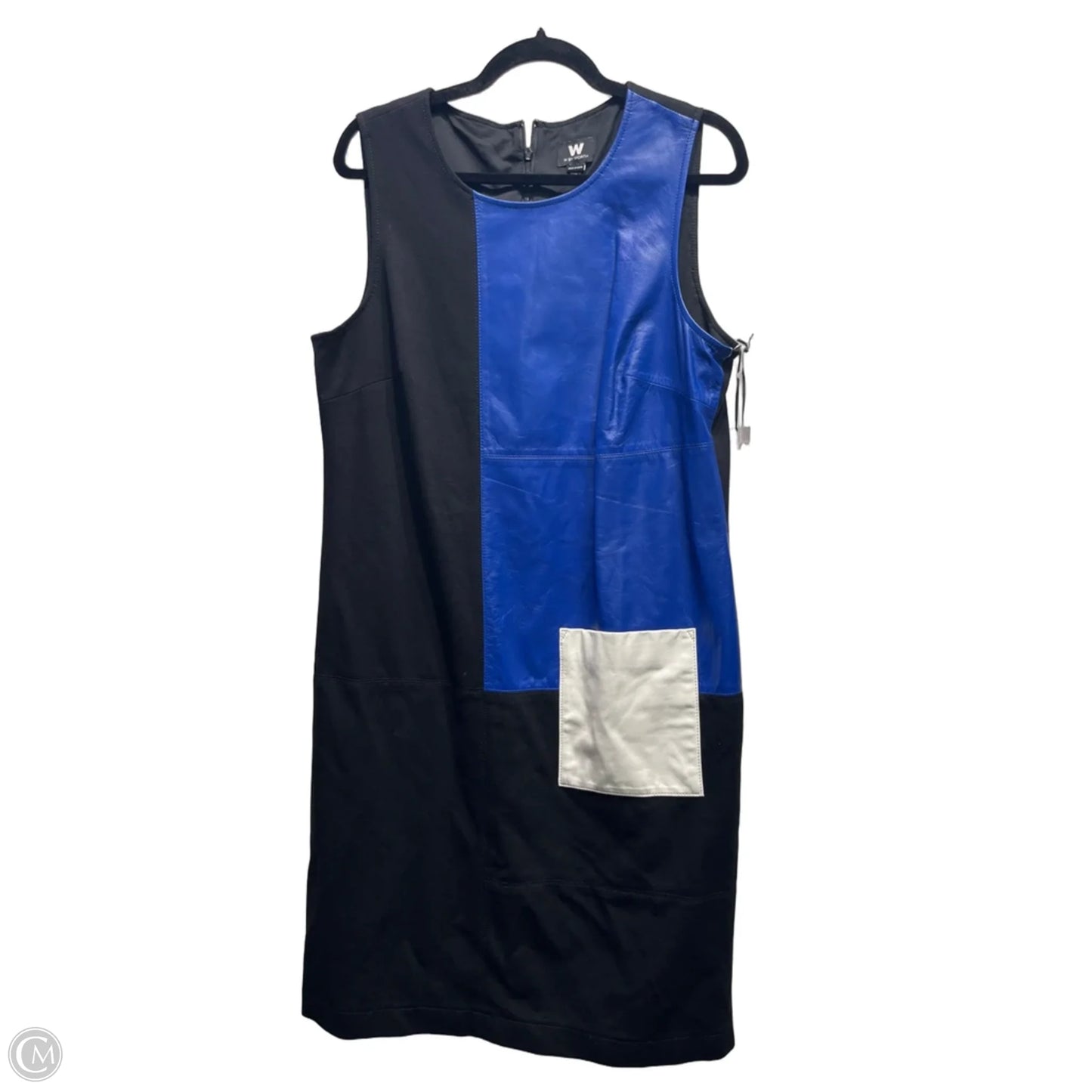 Dress Work By Clothes Mentor In Black & Blue, Size: 14