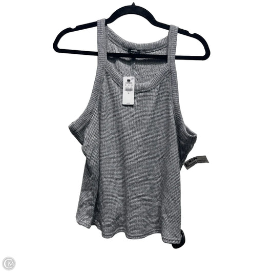 Top Sleeveless By Express In Silver, Size: Xl
