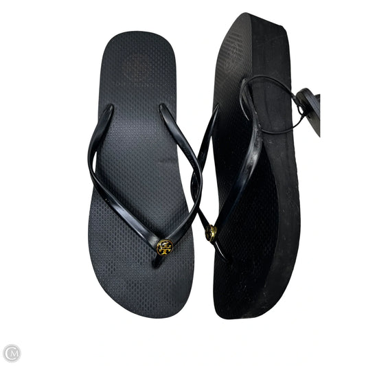 Sandals Designer By Tory Burch In Black, Size: 10