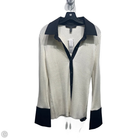 Top Long Sleeve By White House Black Market In Black & White, Size: M