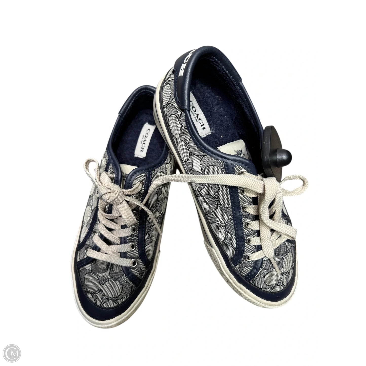 Shoes Designer By Coach In Blue & Cream, Size: 6.5