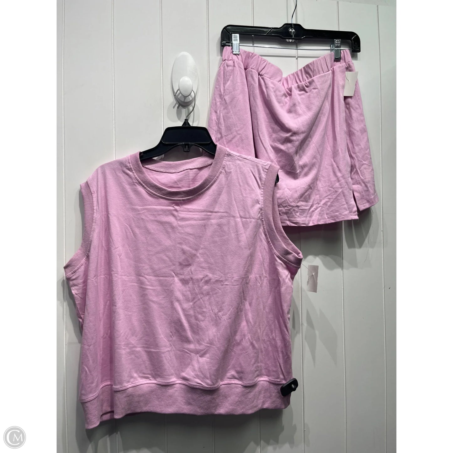 Skirt Set 2pc By Clothes Mentor In Pink, Size: Xl