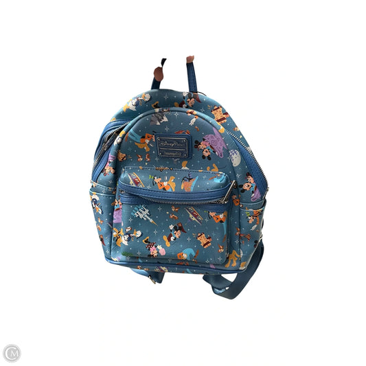 Backpack Leather By Loungefly, Size: Medium