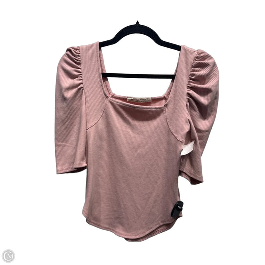 Top Short Sleeve By We The Free In Pink, Size: S