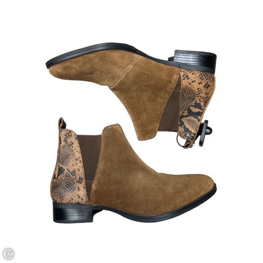 Boots Ankle Flats By Hush Puppies In Brown, Size: 9