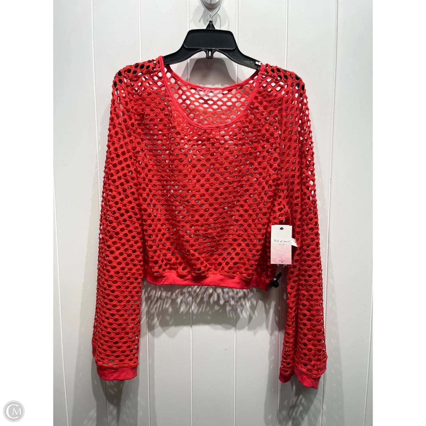Top Long Sleeve By KIWI + PUNCH In Red, Size: L