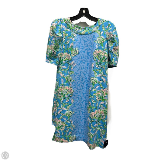 Dress Designer By Lilly Pulitzer In Blue & Green, Size: Xs