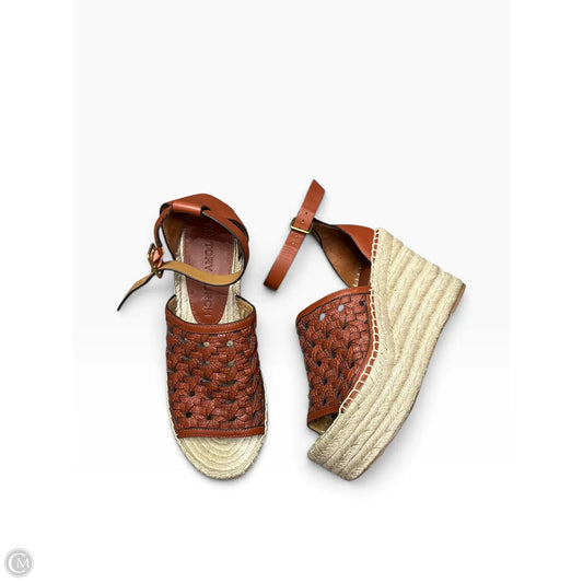 Shoes Designer By Tory Burch In Brown, Size: 6.5