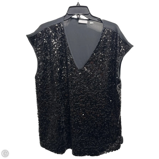 Top Short Sleeve By New York And Co In Black, Size: Xl