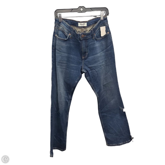 Jeans Boot Cut By Wrangler In Blue Denim, Size: 12