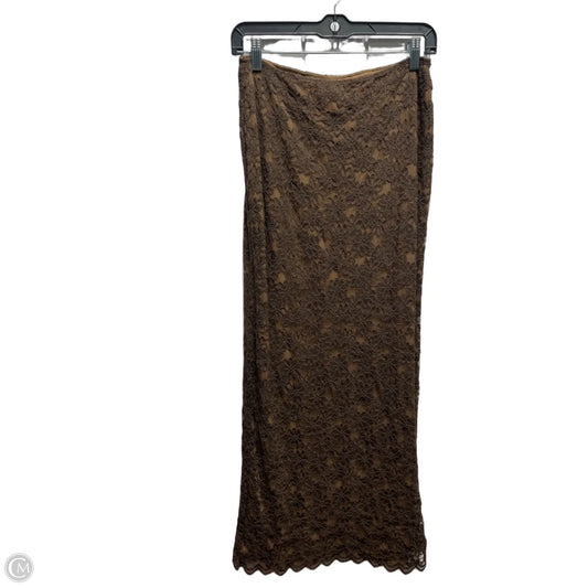 Skirt Maxi By Meshki In Brown, Size: L