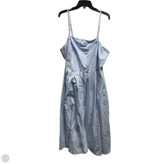Dress Casual Maxi By A New Day In Blue & White, Size: 20
