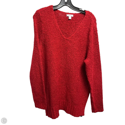 Sweater By Croft And Barrow In Red, Size: Xl