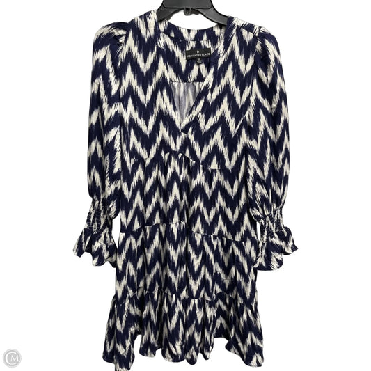 Dress Casual Short By Pomander Place In Blue & White, Size: Xs