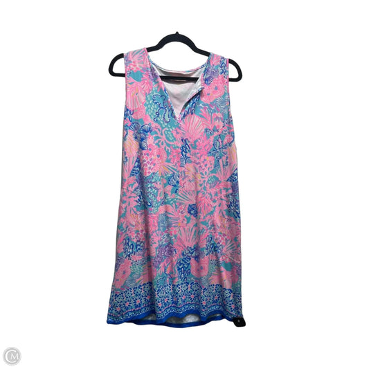 Dress Designer By Lilly Pulitzer In Blue & Pink, Size: L