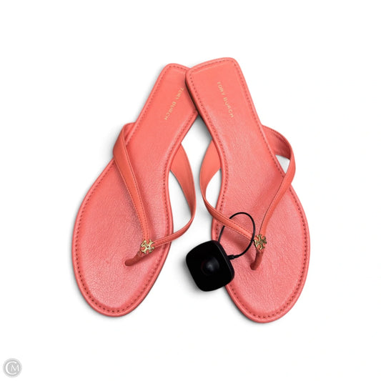 Sandals Designer By Tory Burch In Orange, Size: 9