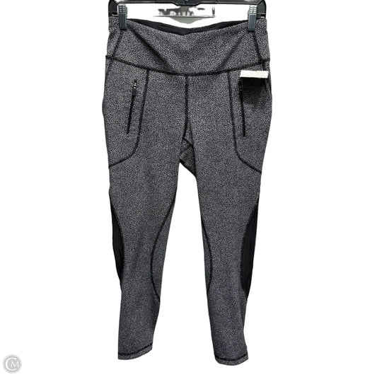 Athletic Leggings By Lululemon In Black & White, Size: 8
